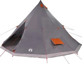 vidaXL Családi Tipi sátor Tipi Szürke és narancs 560 x 560 x 300 cm
