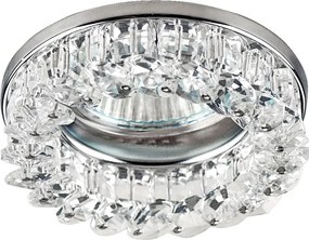 PREZENT 71033 CRYSTAL Kristály Spot Lámpa Króm, Átlátszó GU10 IP20