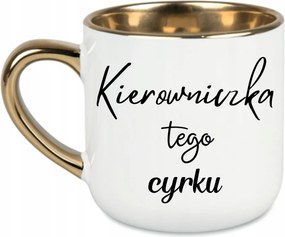 Elegáns bögre A cirkusz vezetője/Kérlek ne nézz rám 400 Fehér