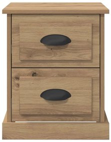 Éjjeliszekrény 2 pcs kézműves tölgy 39 x 39 x 47.5 cm Faanyag