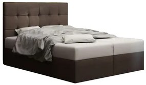 Franciaágy Boxspring 180 cm Duel 2 (sötétbarna) (matraccal és tárolóhellyel). 1046467