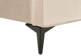 Franciaágy 160 cm Vardiel (szürkésbézs)  (ágyráccsal). 1076317
