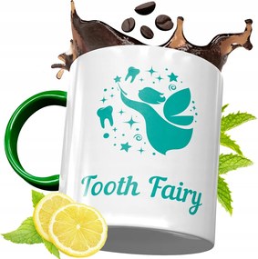 Zöld Bögre Fogorvosnak Ajándékba, fényképes nyomattal