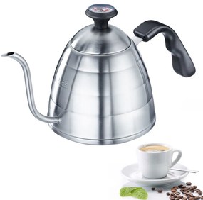 Westmark BRASILIA PLUS teáskanna hattyúnyakkal és hőmérővel, 800 ml