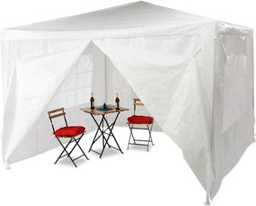 Kerti partisátor, fehér, 3x3 m, TEKNO TYP 1