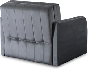 Egyszemélyes ágyazható fotel szürke, VERO