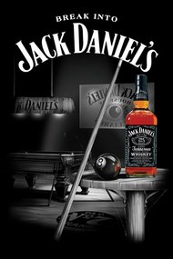 Plakát Jack Daniel's - pool room, (61 x 91.5 cm)