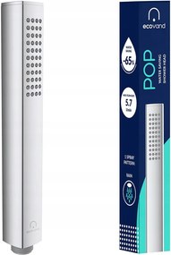 Zuhanyfej design Zuhany Ecovand Pop Takarékos -65% Víz 5.7 L/min