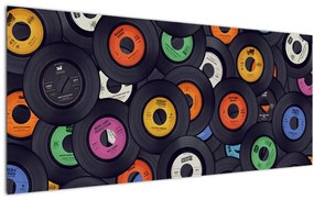 Kép - Zenei gramofonlemezek (120x50 cm)