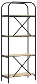 Könyvespolc sonoma tölgy 60 x 30 x 146 cm Faanyag