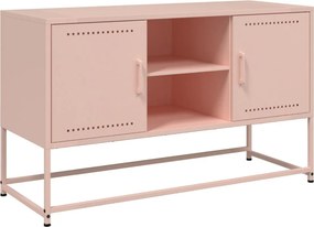vidaXL rózsaszín acél TV-szekrény 100,5x39x60,5 cm