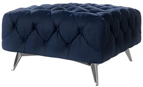 Sötétkék bársony lábtartó Chelsea – Ropez