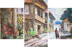 Fülöp-szigeteki falu képe, Ázsia (90x60 cm)
