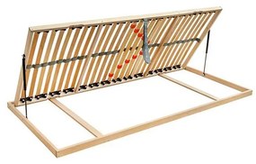 Rugalmas lamellás ágyrács oldalsó emeléssel ODENSE 90x200 balos