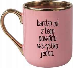 Bögre Elegáns Rózsaszín Arany Rant Vicces Ajándék Minden Egy