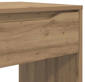 vidaXL Asztal fiókkal tárolóval Artisan tölgy 100 x 50 x 78 cm Faanyag