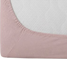 Pamut gumis lepedő STANDARD 90 x 200 cm antik rózsaszín