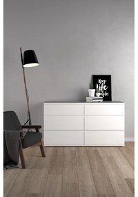 Fehér alacsony komód 153x84 cm Nova – Tvilum