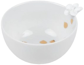 Fehér porcelán tál FLOWER
