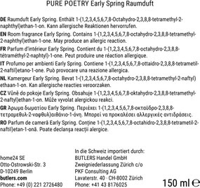 PURE POETRY szobaillatosító EARLY SPRING 300ml