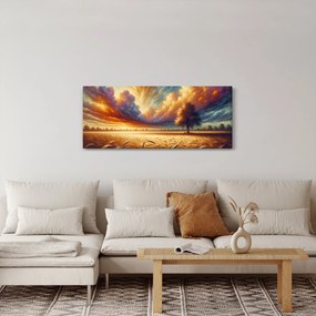 Kép – Fa a mezőn (120x50 cm)