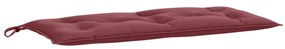 2 db melange bordó szövet kerti padpárna 100 x 50 x 7 cm