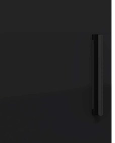 Fürdőszoba Székény polcokkal Fekete 61 x 35 x 64 cm Faanyag