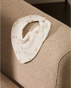 Krémszínű-terrakotta színű pamut nyálfogó készlet 2 db-os Olna – Kave Home