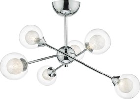 Dar Lighting ZEKE ZEK0650 Plafonlámpa 6x25W/G9