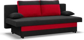 Sony kanapé, szövet anyag, hab töltet, fekete - piros