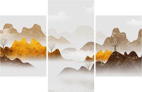 Kép - Hegyek a ködben (90x60 cm)