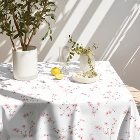 Goldea szögletes terítő 100% pamutvászon - cseresznyevirágok 100 x 100 cm