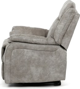Elektromos relax fotel állítható háttámlával szürke vintage szövet TV-Q8668 GREY3