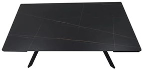 Imperia bővíthető étkezőasztal fekete 180-240 cm