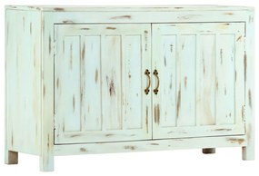 világoskék tömör mangófa tálalószekrény 110 x 35 x 70 cm