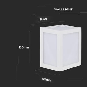 LED Kültéri fali lámpa LED/12W/230V IP65 4000K fehér