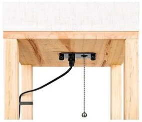 Állólámpa polcokkal 1xE27/60W/230V fehér/barna