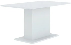 Modern Étkezőasztal Fehér Színben. THEO 138x80 cm.
