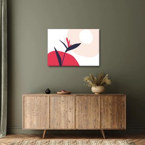 Kép - Rózsaszín virágos absztrakció N⁰1 (70x50 cm)