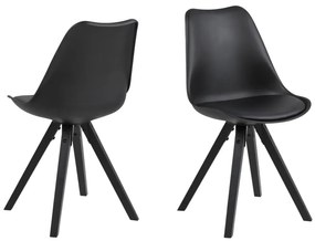 Stílusos szék Nascha - fekete