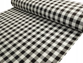 Mg Tk Asztalterítő Juka Kockás 2,5cm Barna 170cm 7644