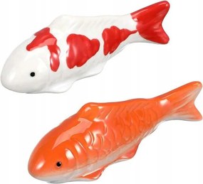 Kerámia figurák Szoba dekoráció 4x10cm Kis halak 2db
