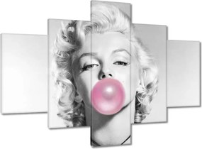 Vászonkép 100x70 Marilyn Monroe lufigumival