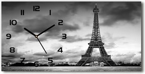 Üveg falióra Eiffel-torony Párizs 60x30 cm