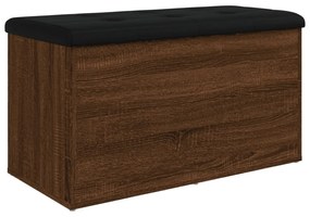 barna tölgy színű szerelt fa tárolópad 82 x 42 x 45 cm