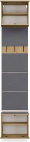 Aldabra HAGA 1W előszobafal 50x35x238 cm, tölgy