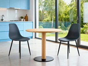 2 db pala szürke szék szett OSAKA fekete lábbal