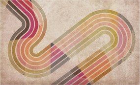 Fotótapéta Flizelin Dekoratív Hálószoba Geometrikus vonalak 416x254