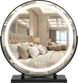 Rea Rea, LED SMINKTÜKÖR Fekete 50 cm, HOM-12022