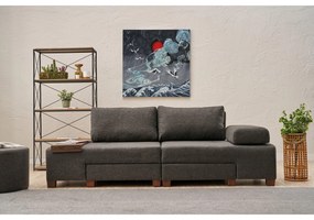 3 személyes kanapéágy Perenna Linen - Antracit